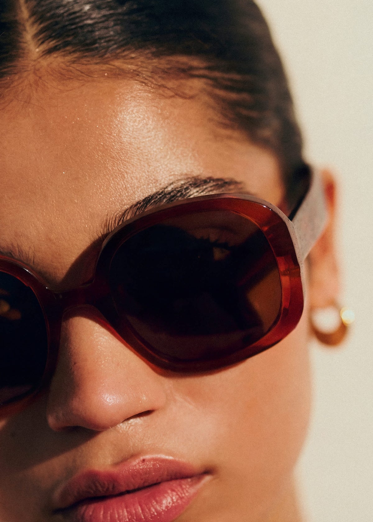 Lunettes de soleil Georgia - Marron écaille
