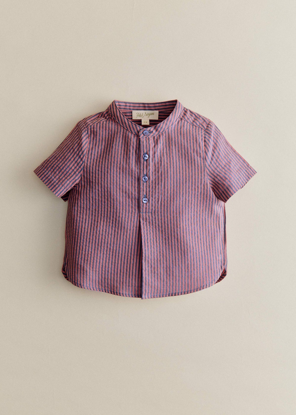 Chemise Marco - Rayure Rose Marine