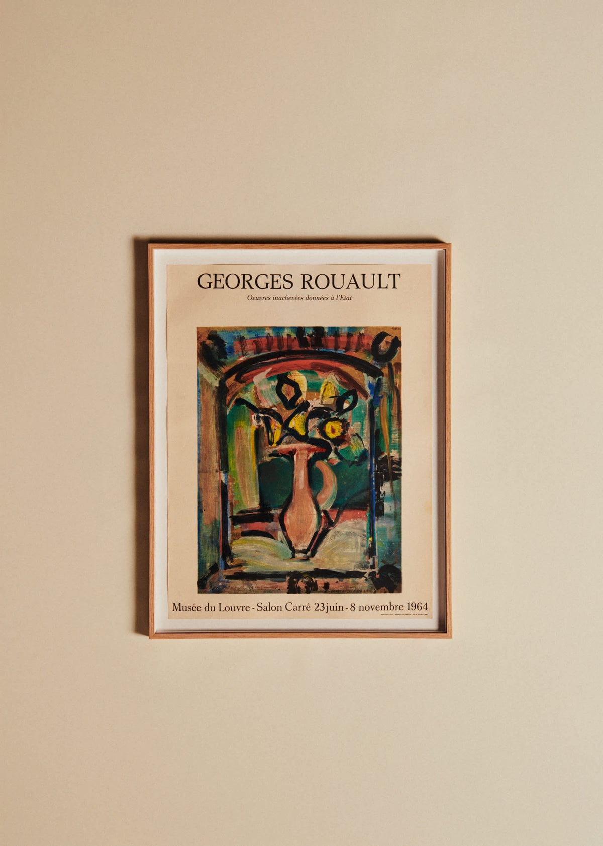 Affiche Musée du Louvre, Georges Rouault, 1964 - 51,5 x 67 cm
