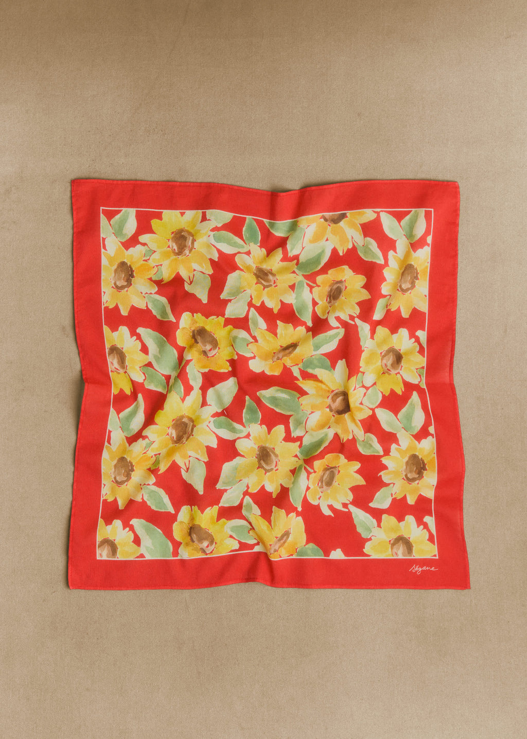 Foulard Gaston - Imprimé Tournesol