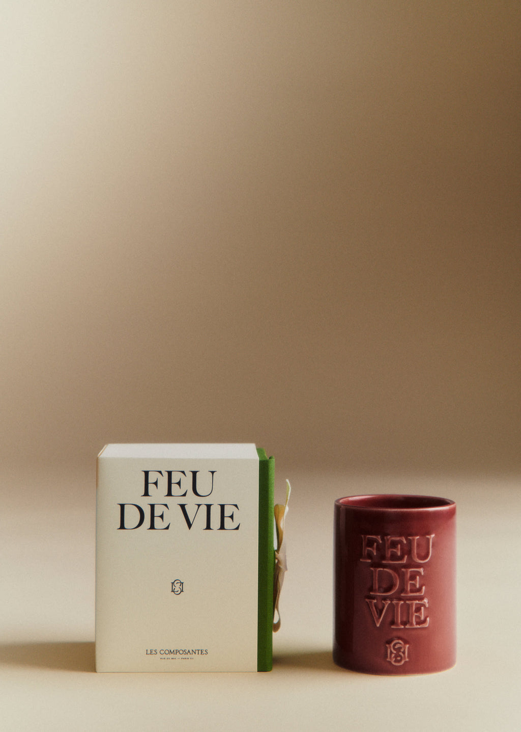 Bougie Feu de vie - L' Ambre - Framboise