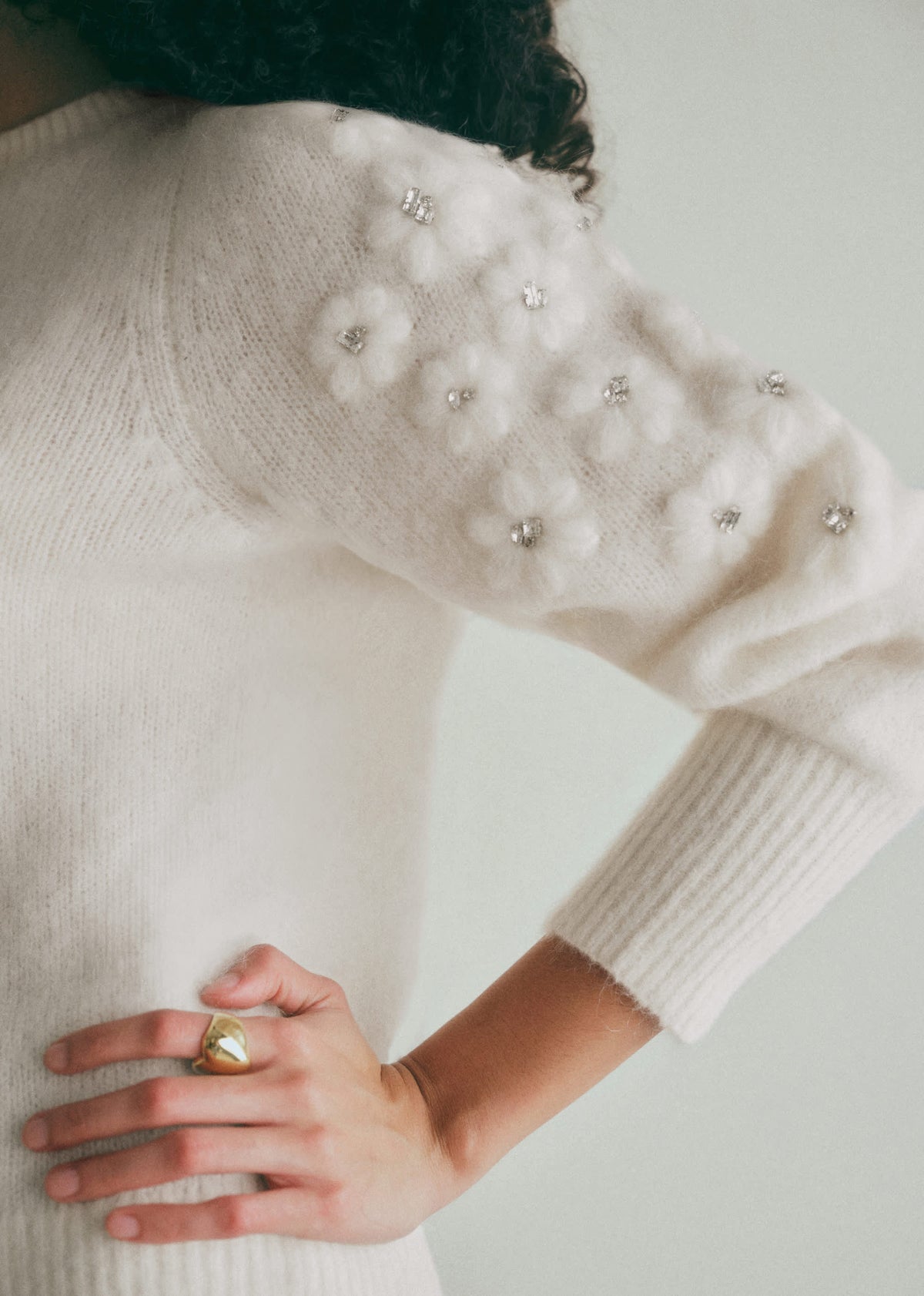 Pull Luke - Ecru Strass