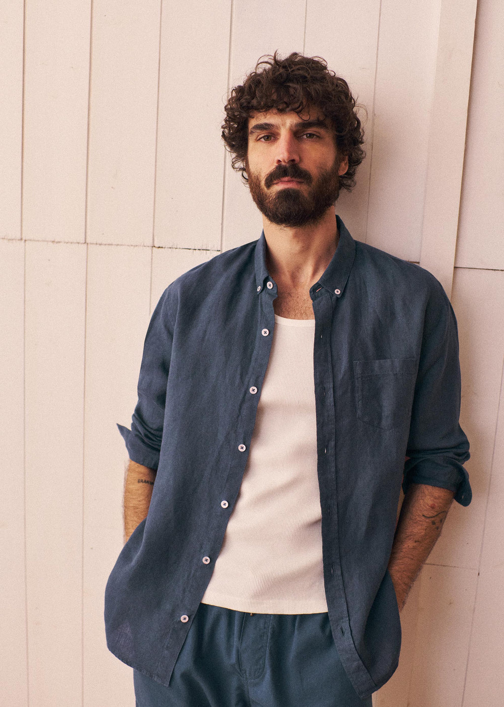 Chemise Charlie Lin - Bleu Nuit