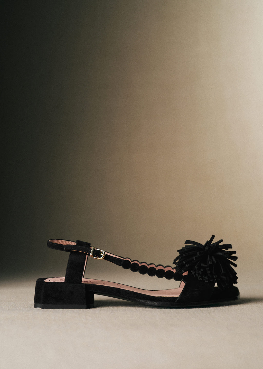 Sandales Émilie - CFM Souliers x Editions Sézane - Velours Noir