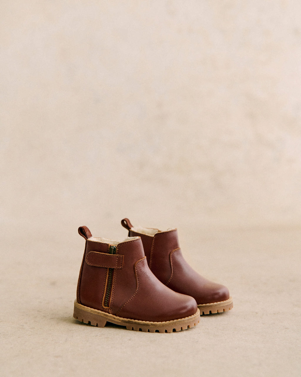 Bottines Elio - Camel Lisse Heritage