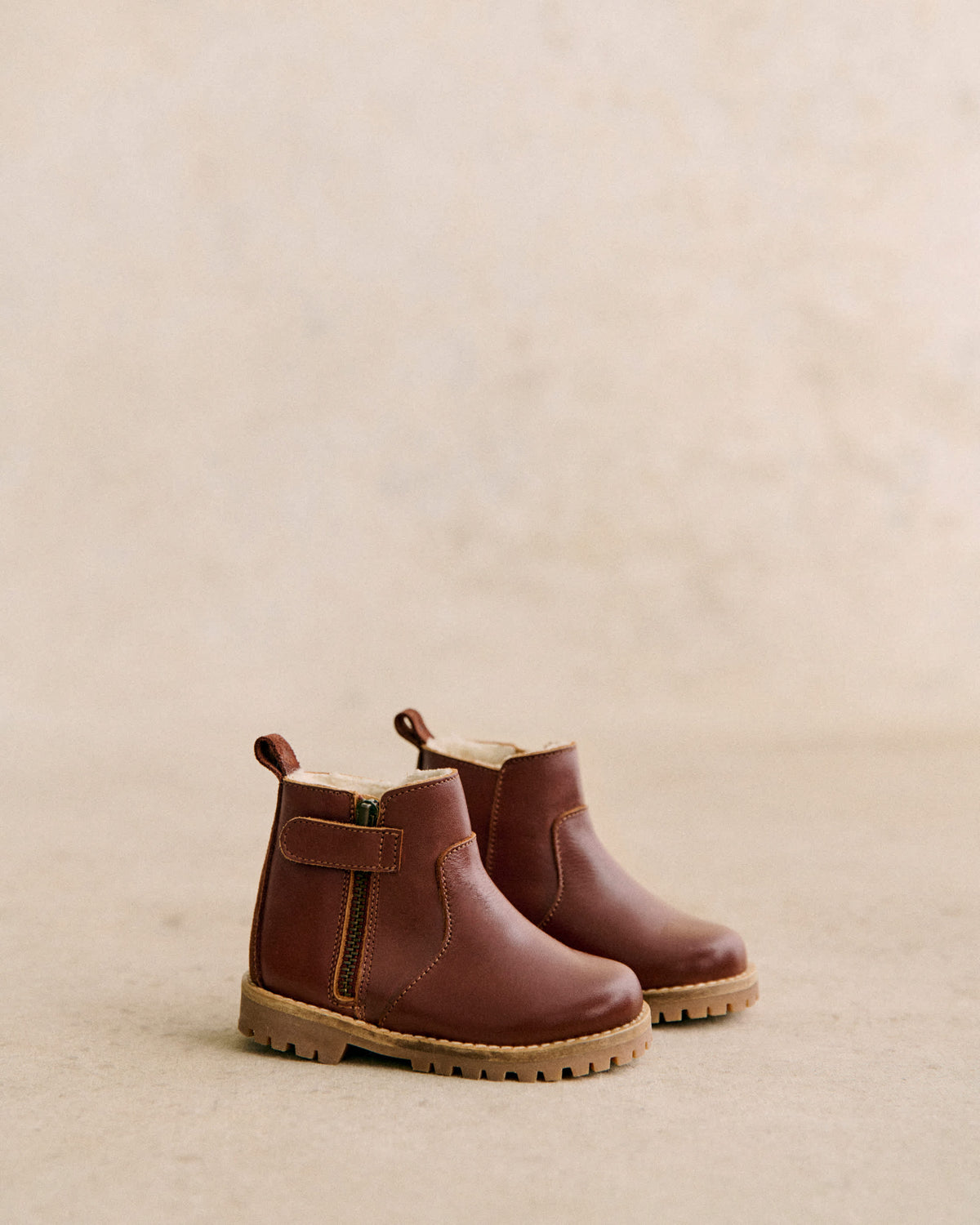 Bottines Elio - Camel Lisse Heritage