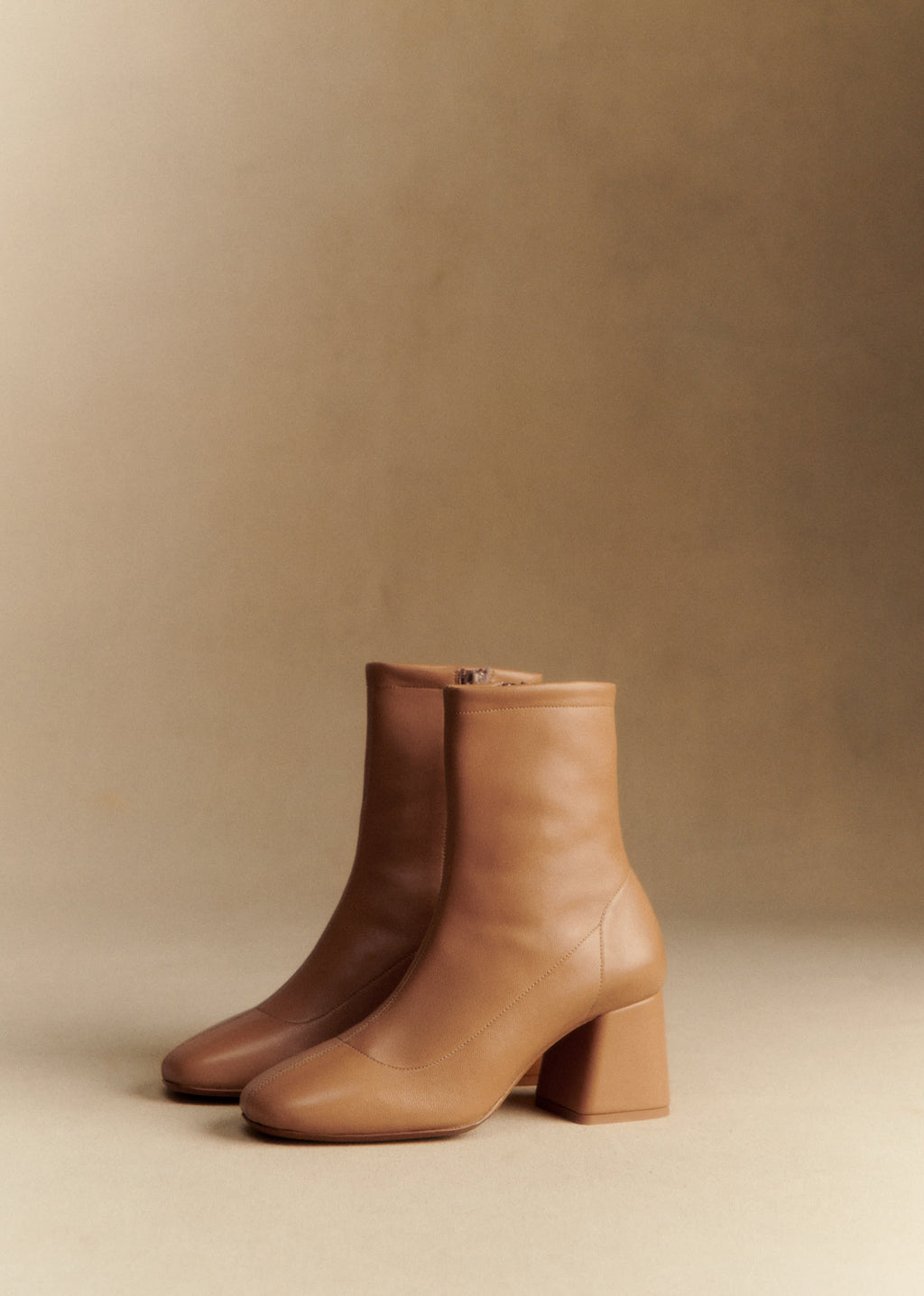 Bottines Aline - Miel Lisse