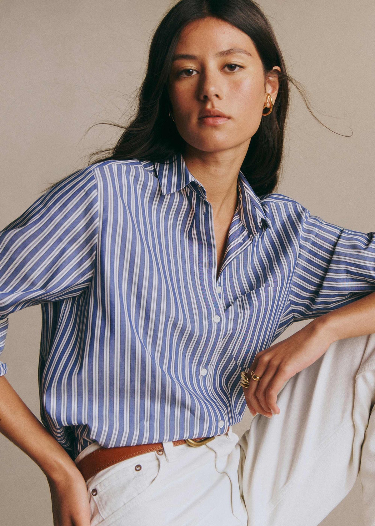 Chemise Max - Rayures Bleu