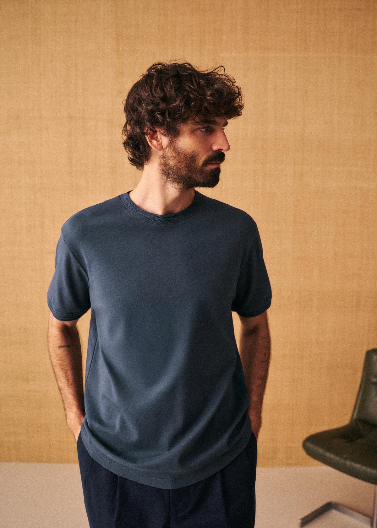 T-Shirt Aslan - Bleu Foncé