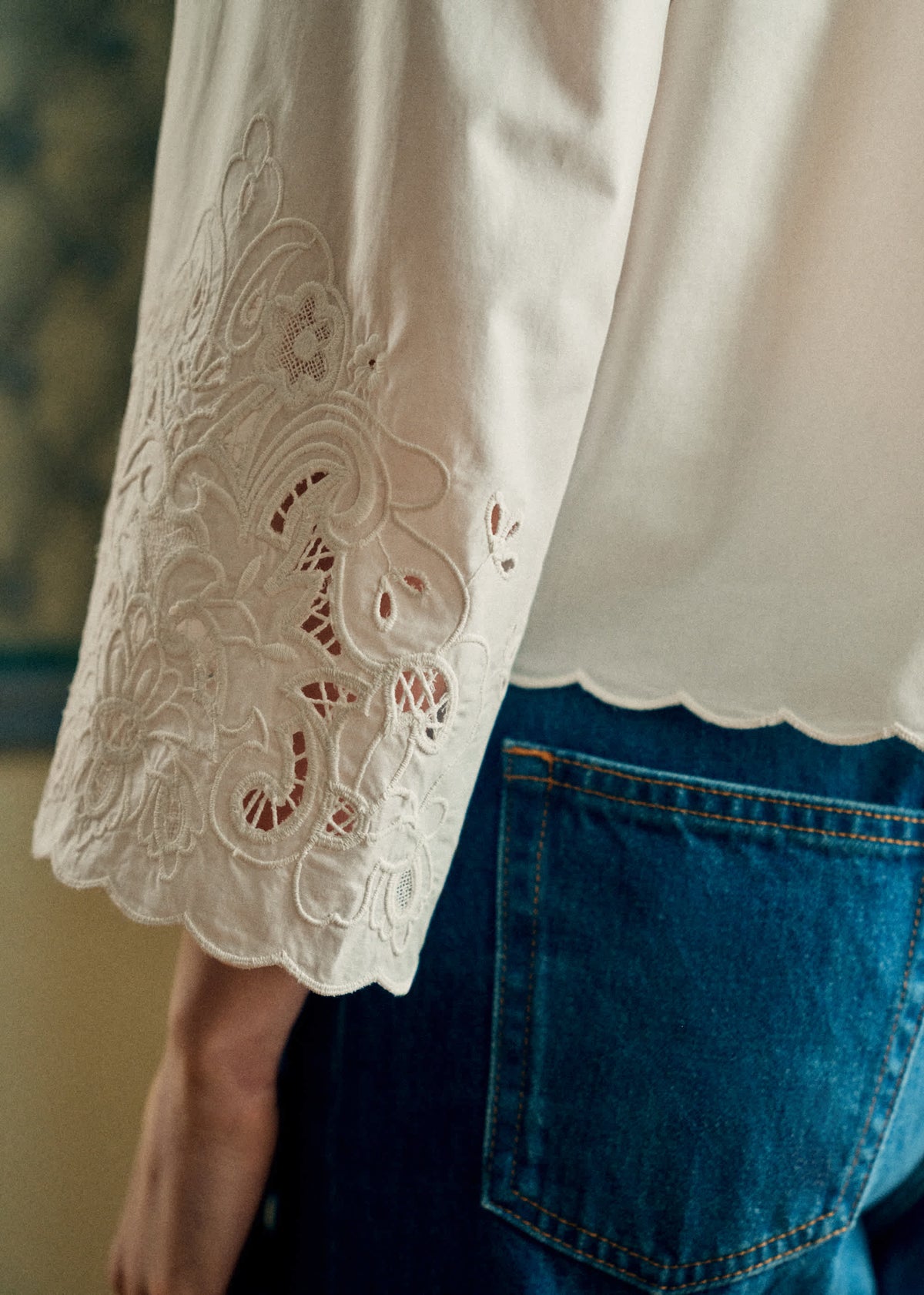 Chemise Alycia - Broderie Placée Ecru