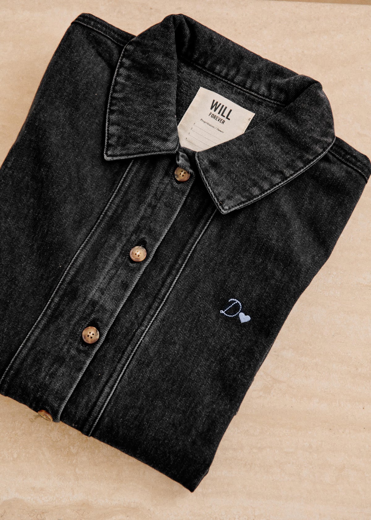 Veste Will - Noir Délavé