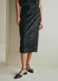 Jupe Magalia - Sequins Noirs