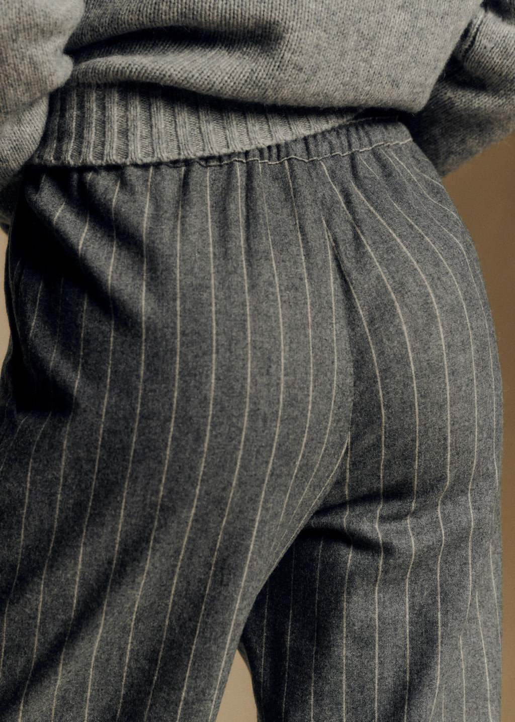 Pantalon Bruce - Rayures Tennis Grise