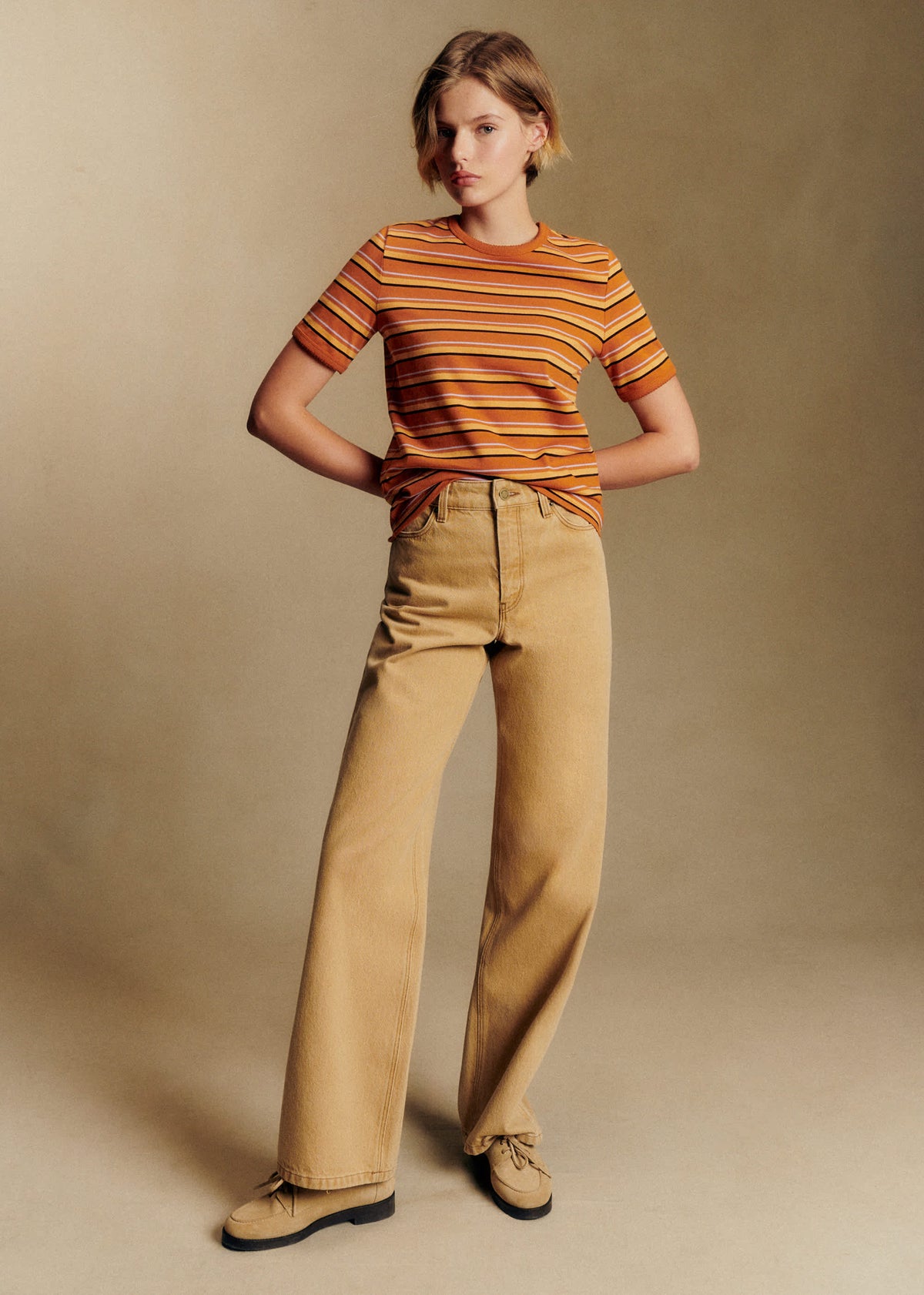 Pantalon Le Wide Leg - Latte