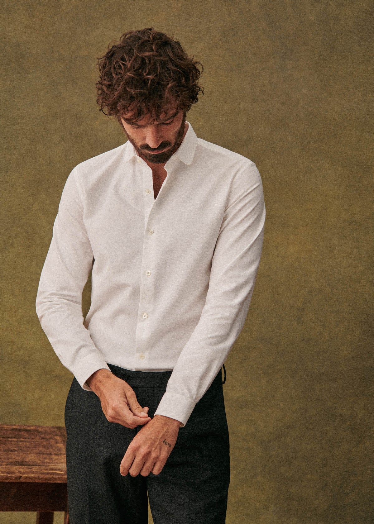 Chemise Bruce Pinpoint - Blanc