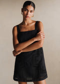 Robe Victoire - Broderie Placée Noire