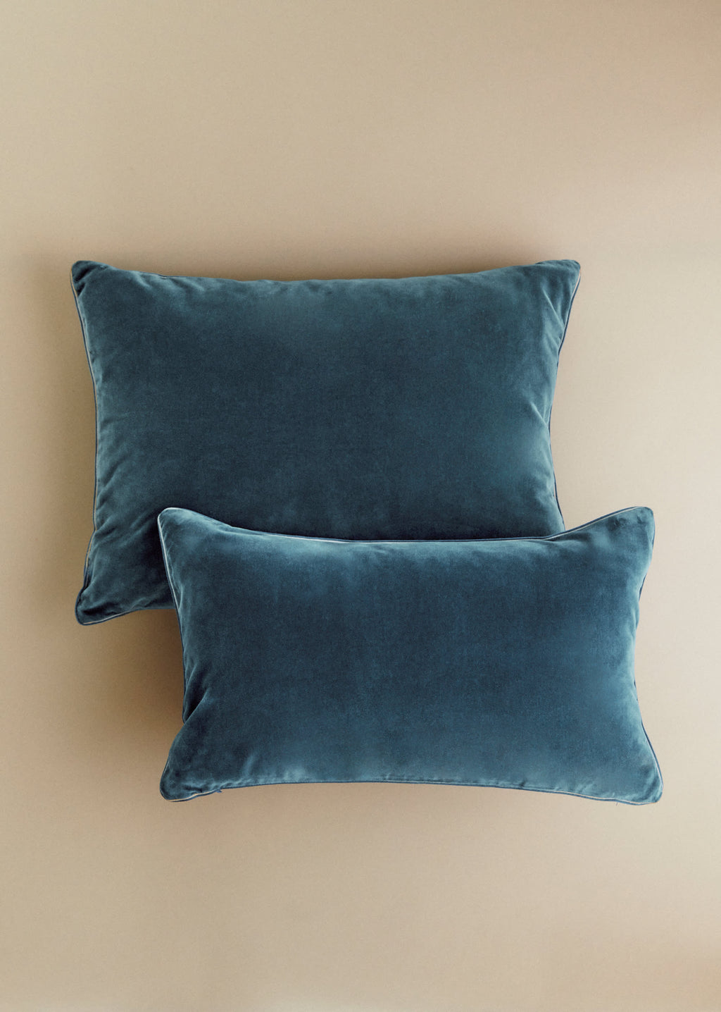 Coussin Velours Édition - Grand modèle - Bleu