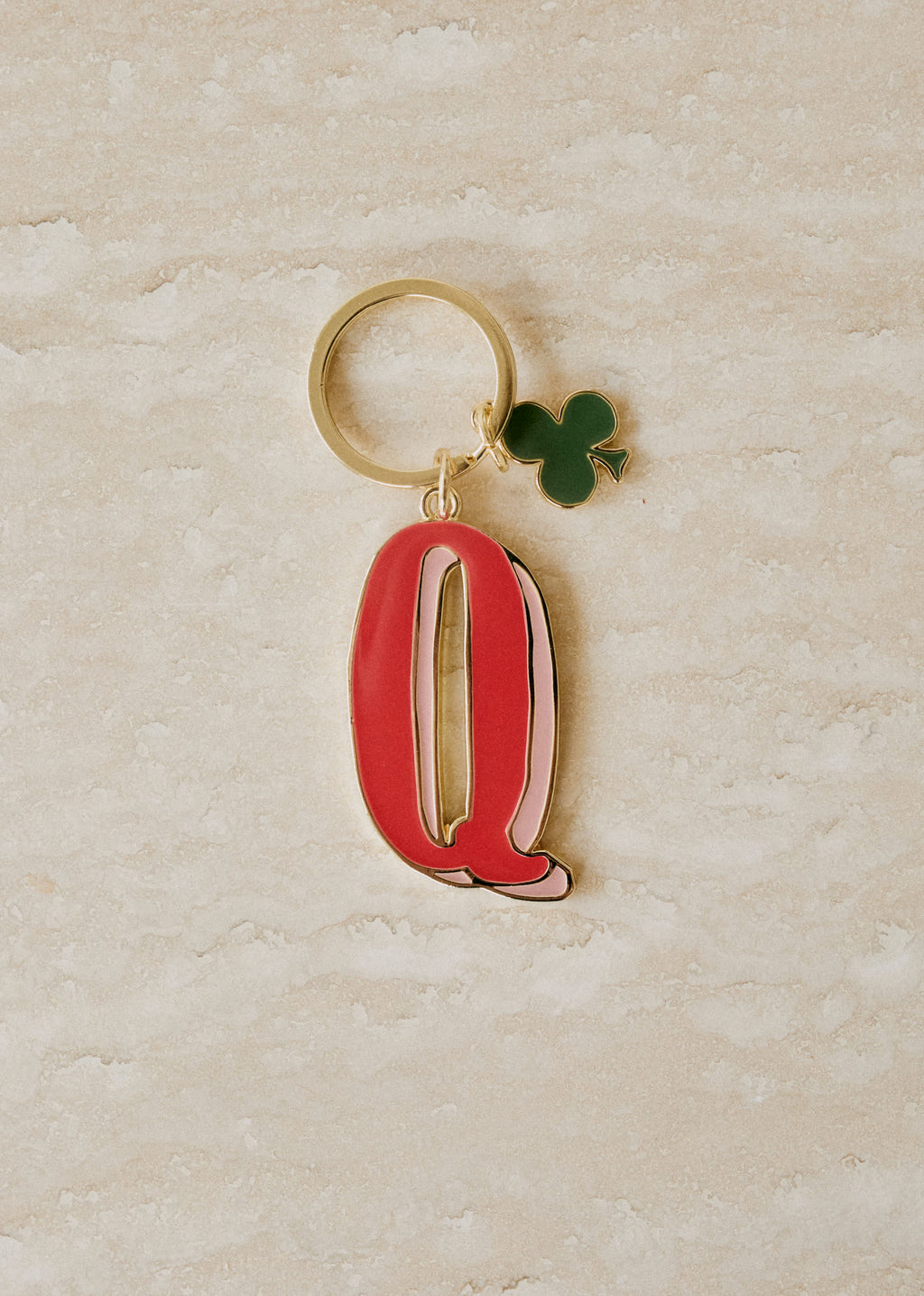 Porte-Clé Abécédaire - Lettre Q - Rouge