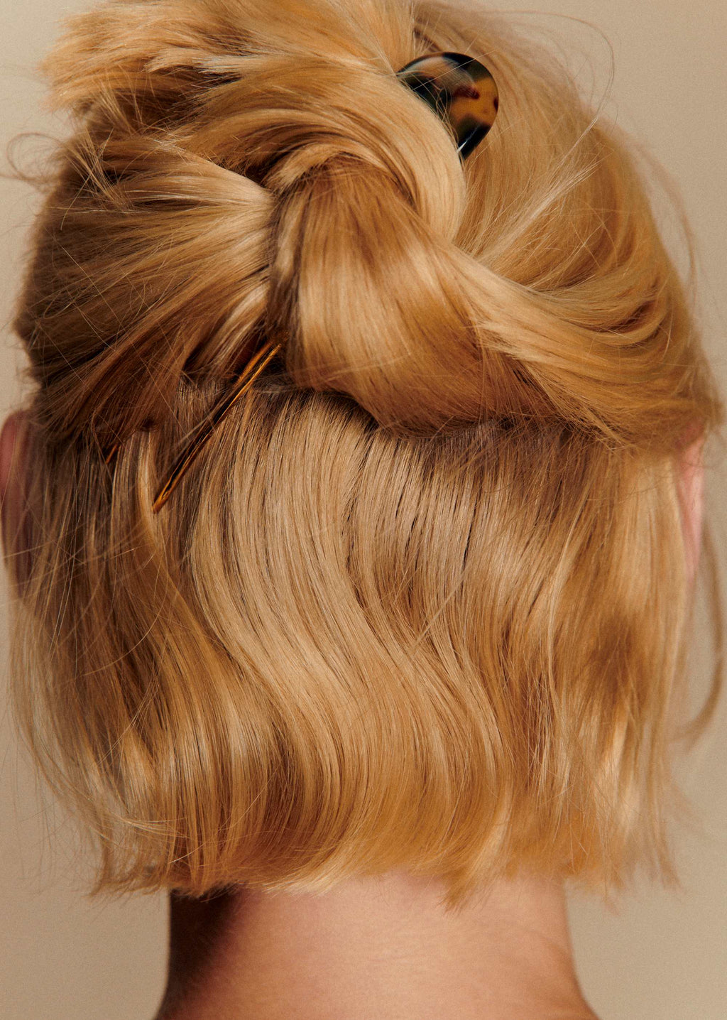 Épingle à cheveux Gladys - Écaille Doré