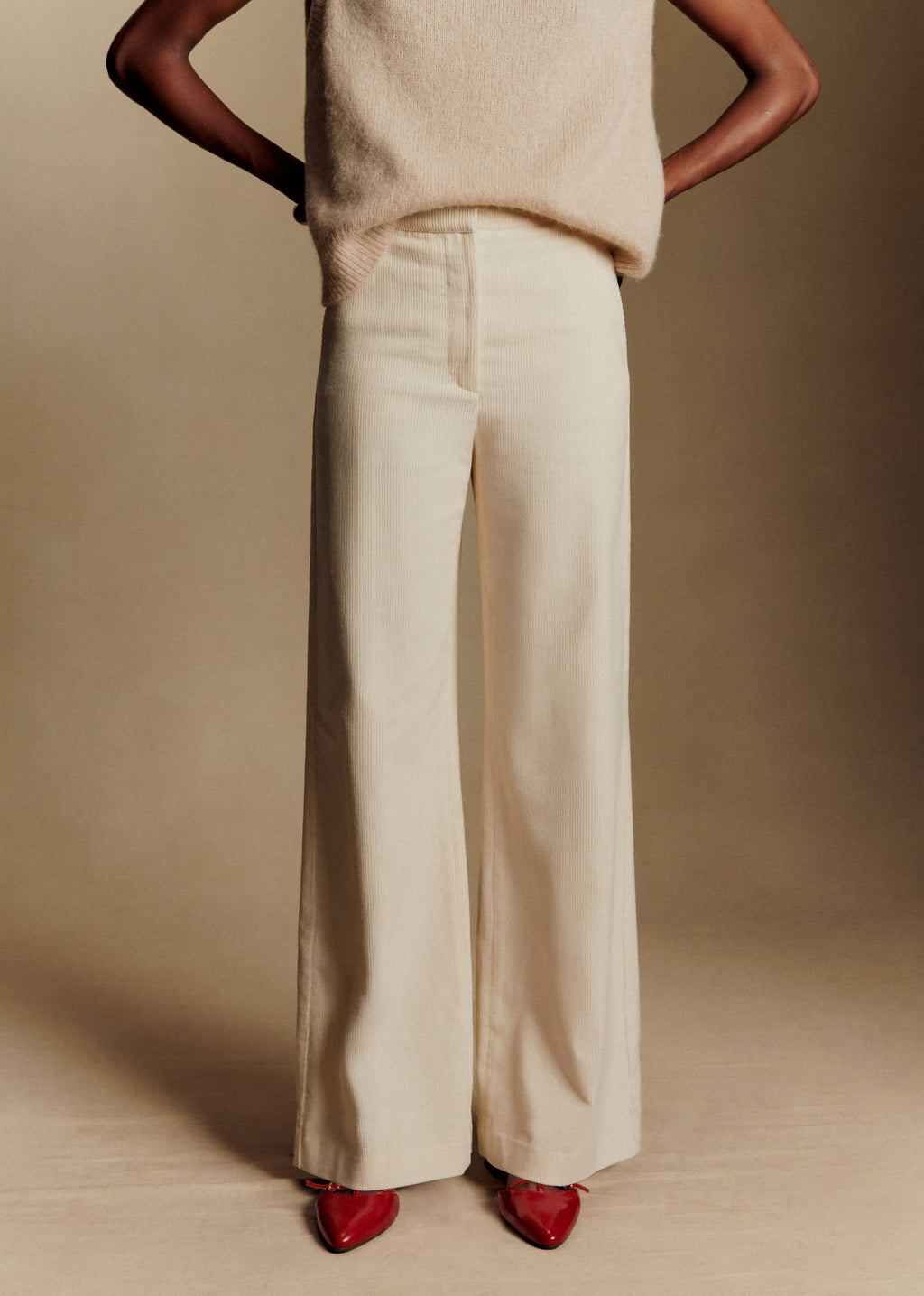 Pantalon Matheo - Velours Ecru