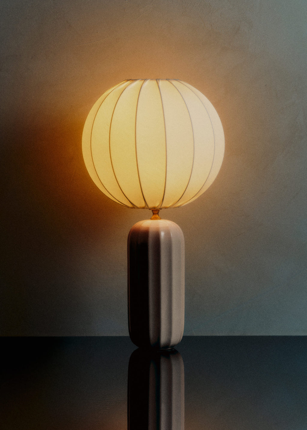 Lampe Traviata - écru - Abat-jour Sonate - Écru
