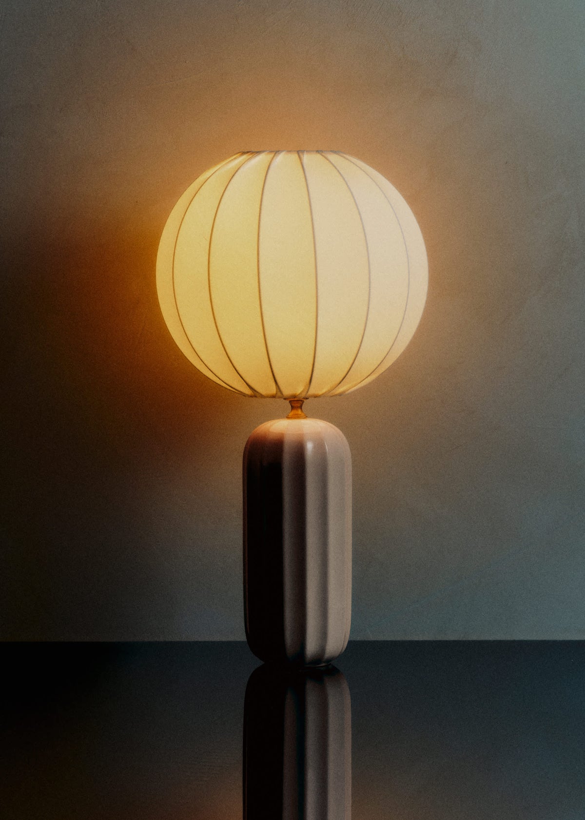 Lampe Traviata - écru - Abat-jour Sonate - Écru