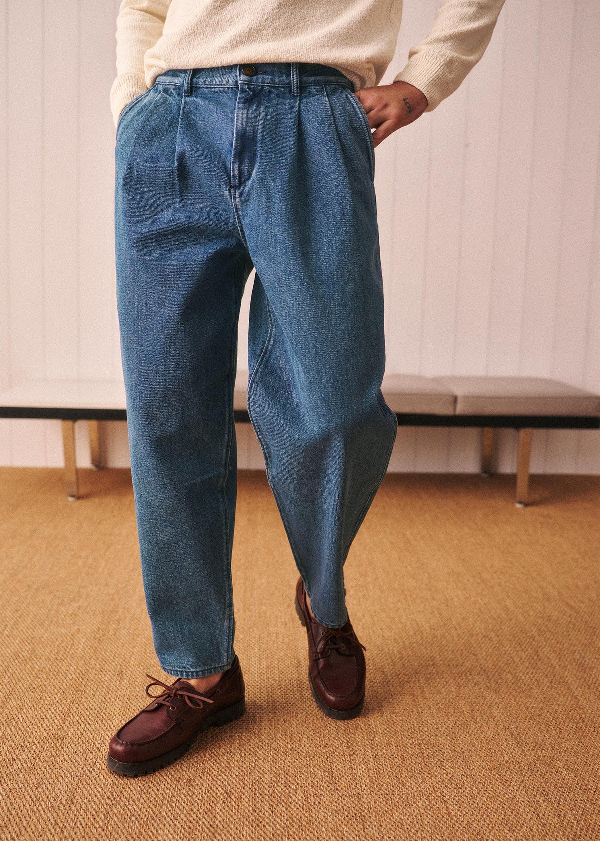 Pantalon Stewart - Denim bleu