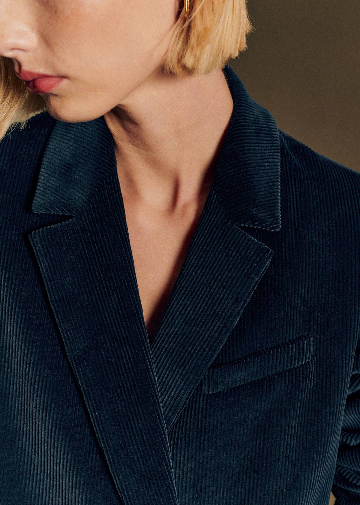 Veste MICHELE - Sézane x Antoinette Poisson - Velours Marine