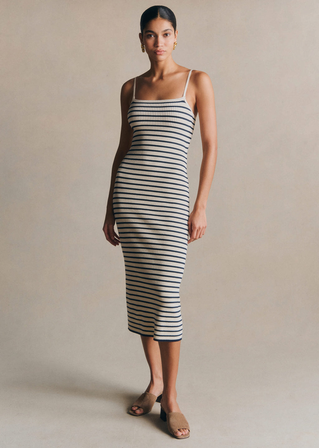 Robe Milly - Écru / Marine