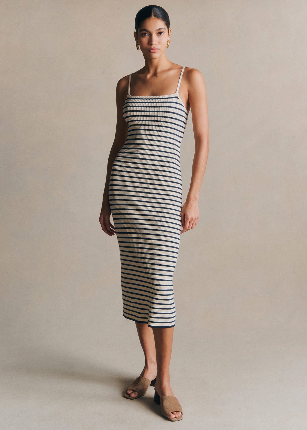 Robe Milly - Écru / Marine