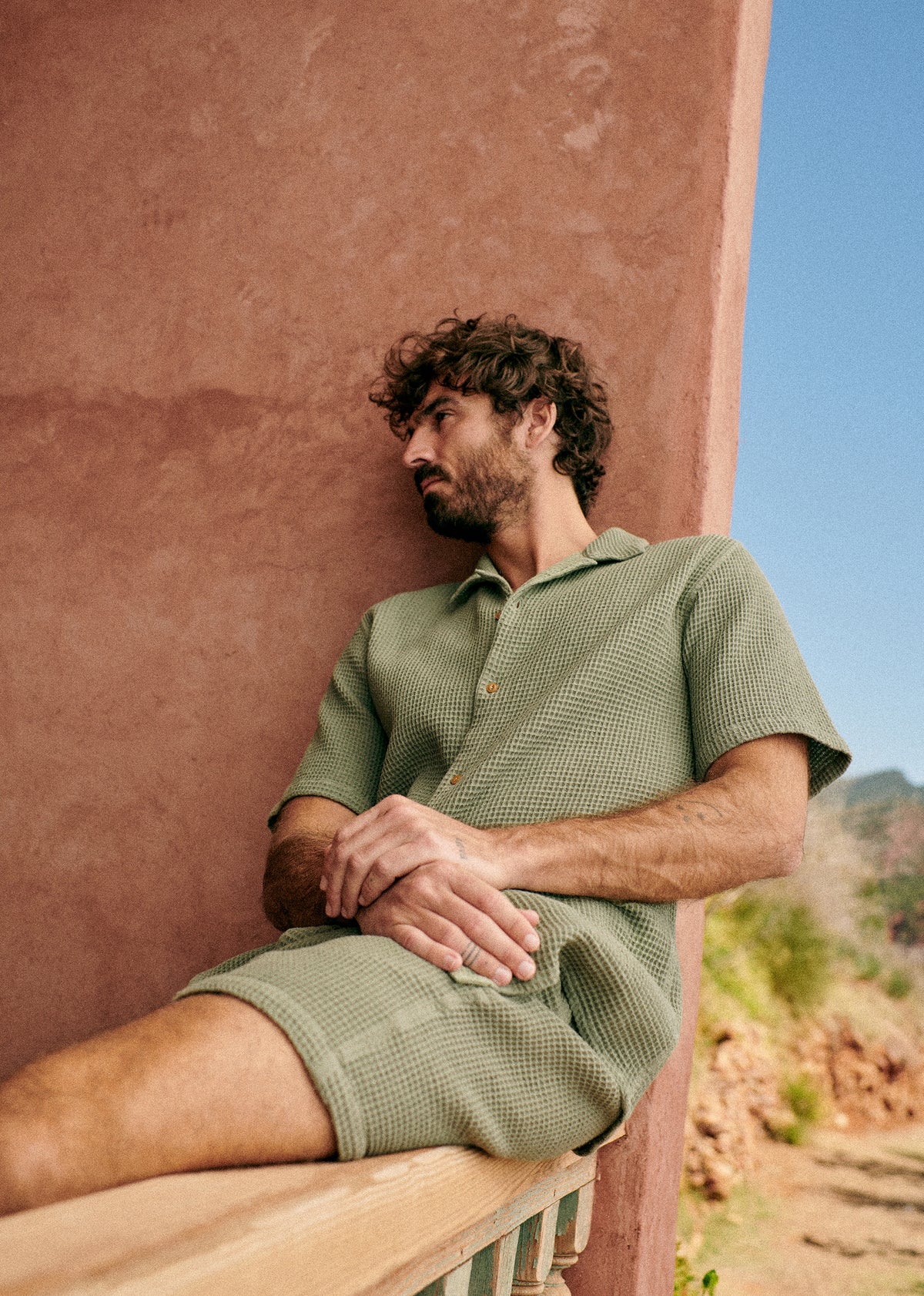 Chemise Holt Gaufrée - Vert
