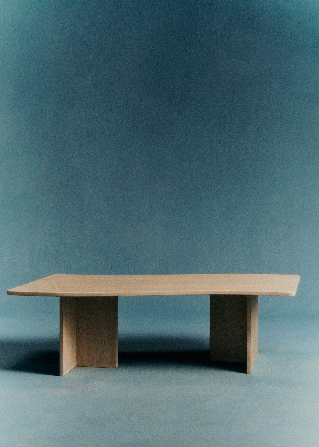 Table basse en travertin vintage - Travertin