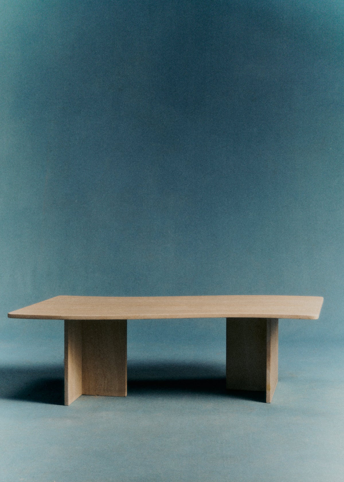 Table basse en travertin vintage - Travertin