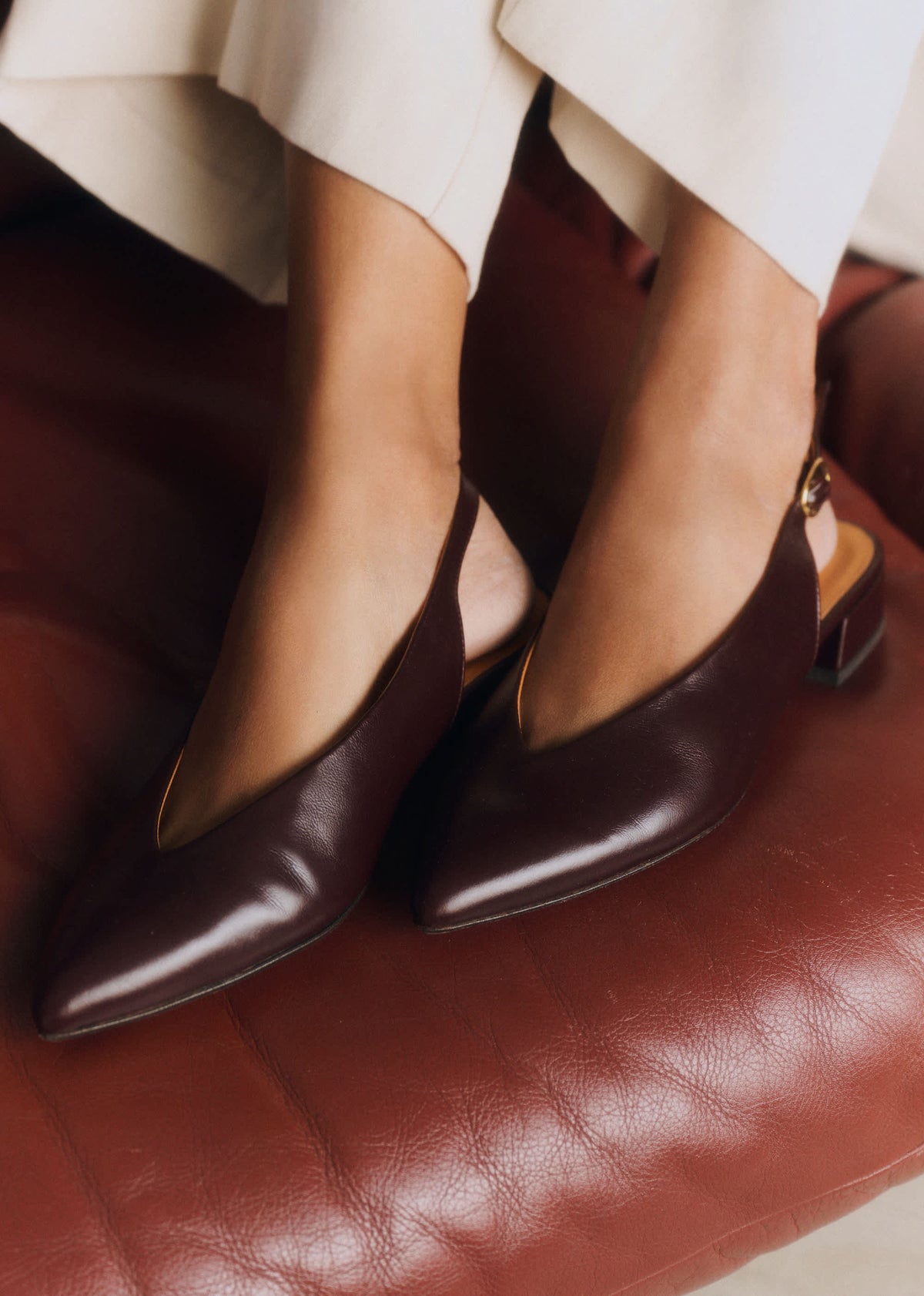 Ballerines Low Suzanne - Bordeaux Vintage