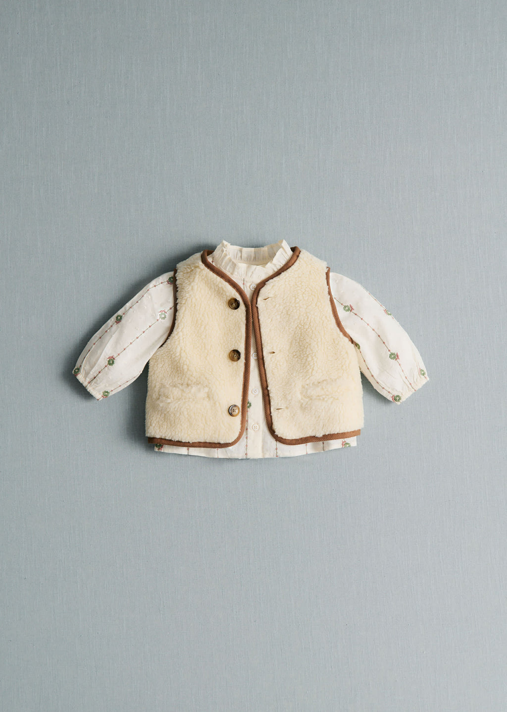 Veste Balthazar - Ecru / Café