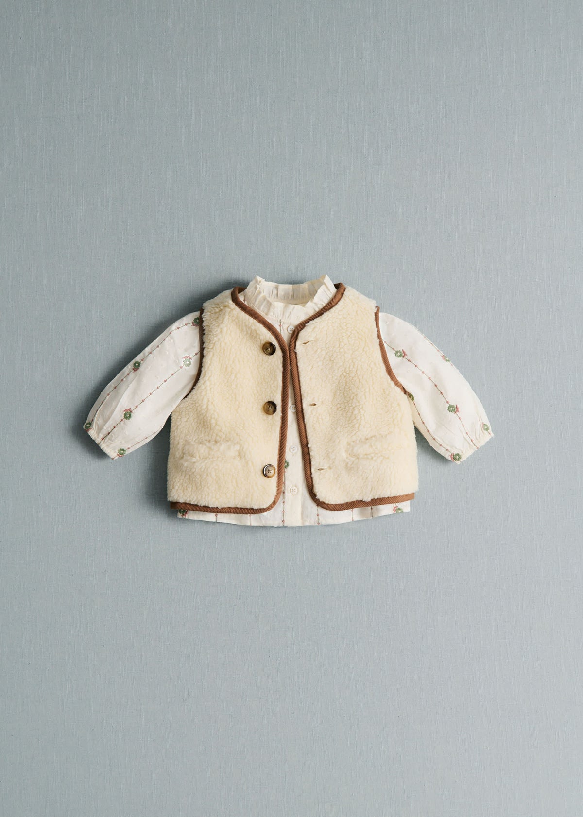 Veste Balthazar - Ecru / Café