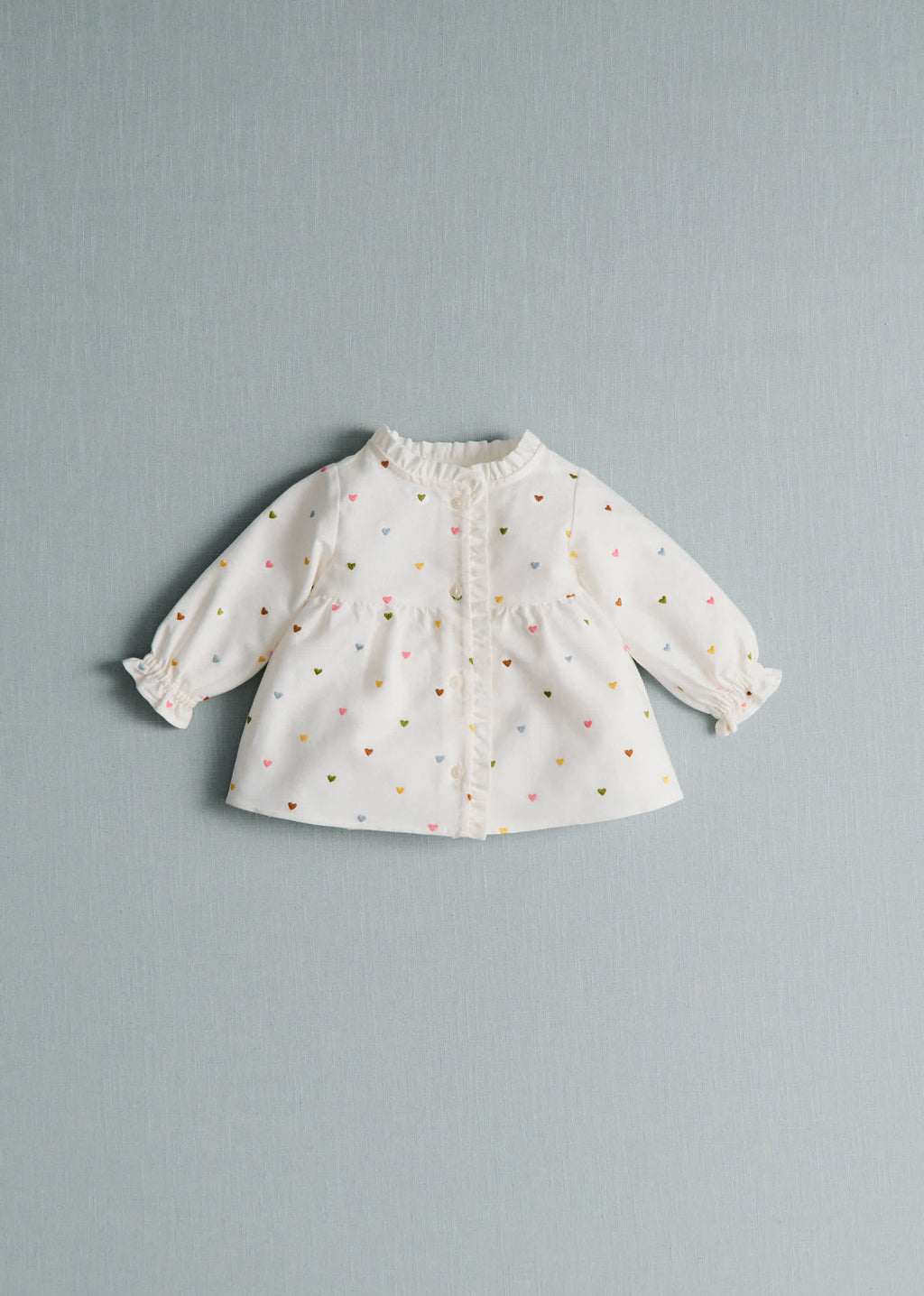 Blouse Adeline - Blanc / Broderies Multico