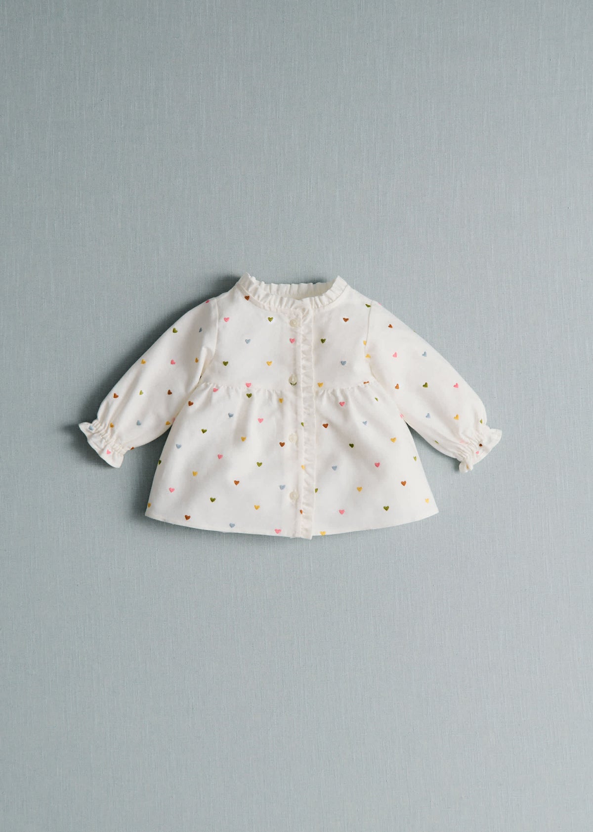 Blouse Adeline - Blanc / Broderies Multico