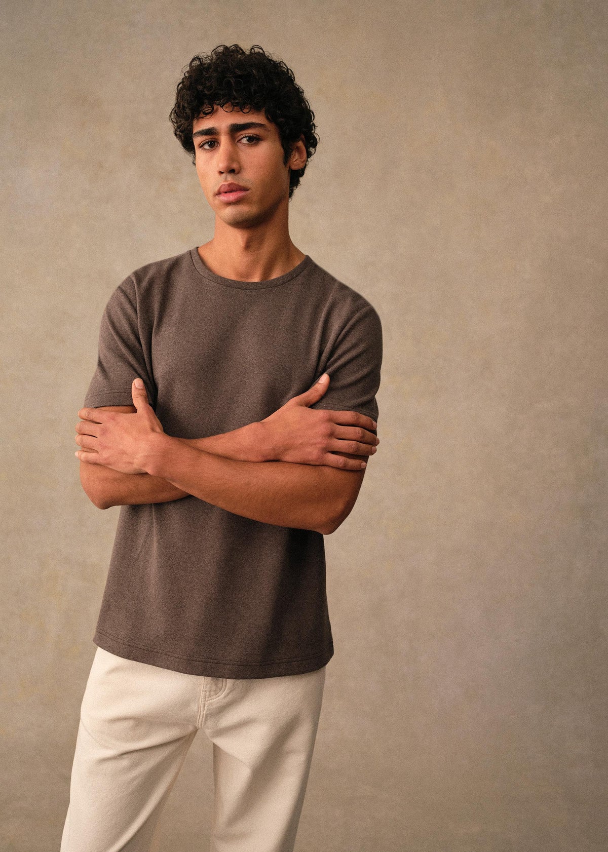 T-Shirt Gideon - Marron Chiné