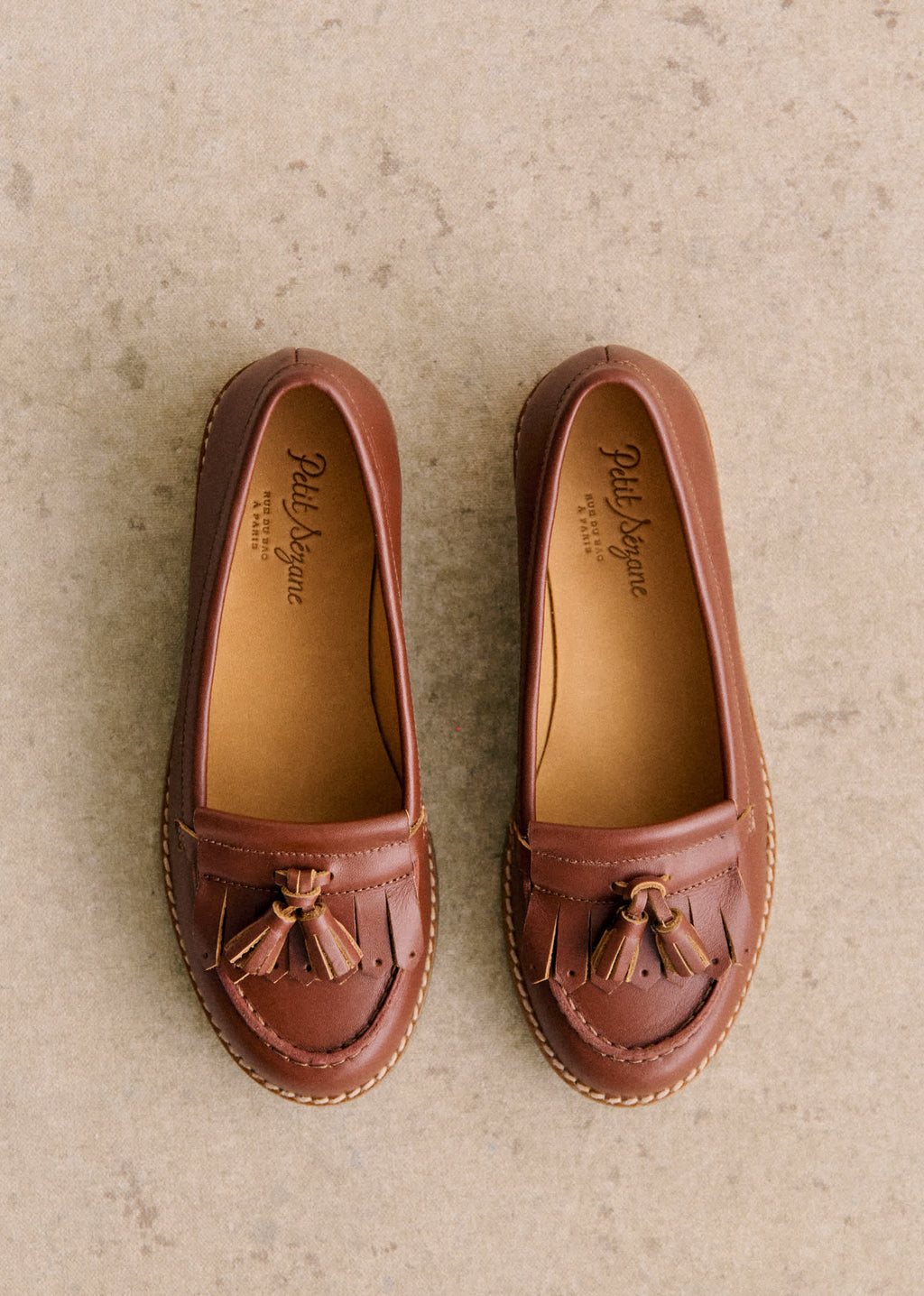 Mocassins Lisa - Cuir Naturel Héritage