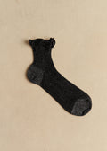 Chaussettes Diane - Lurex Noir Argent