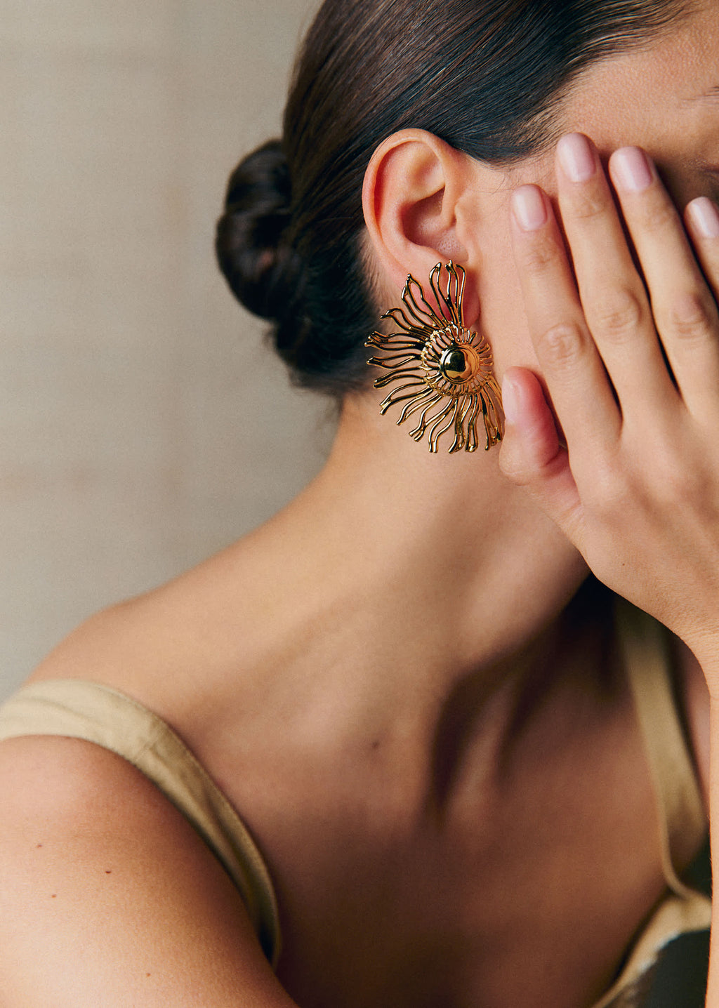 Boucles d'oreilles Célestine - Doré