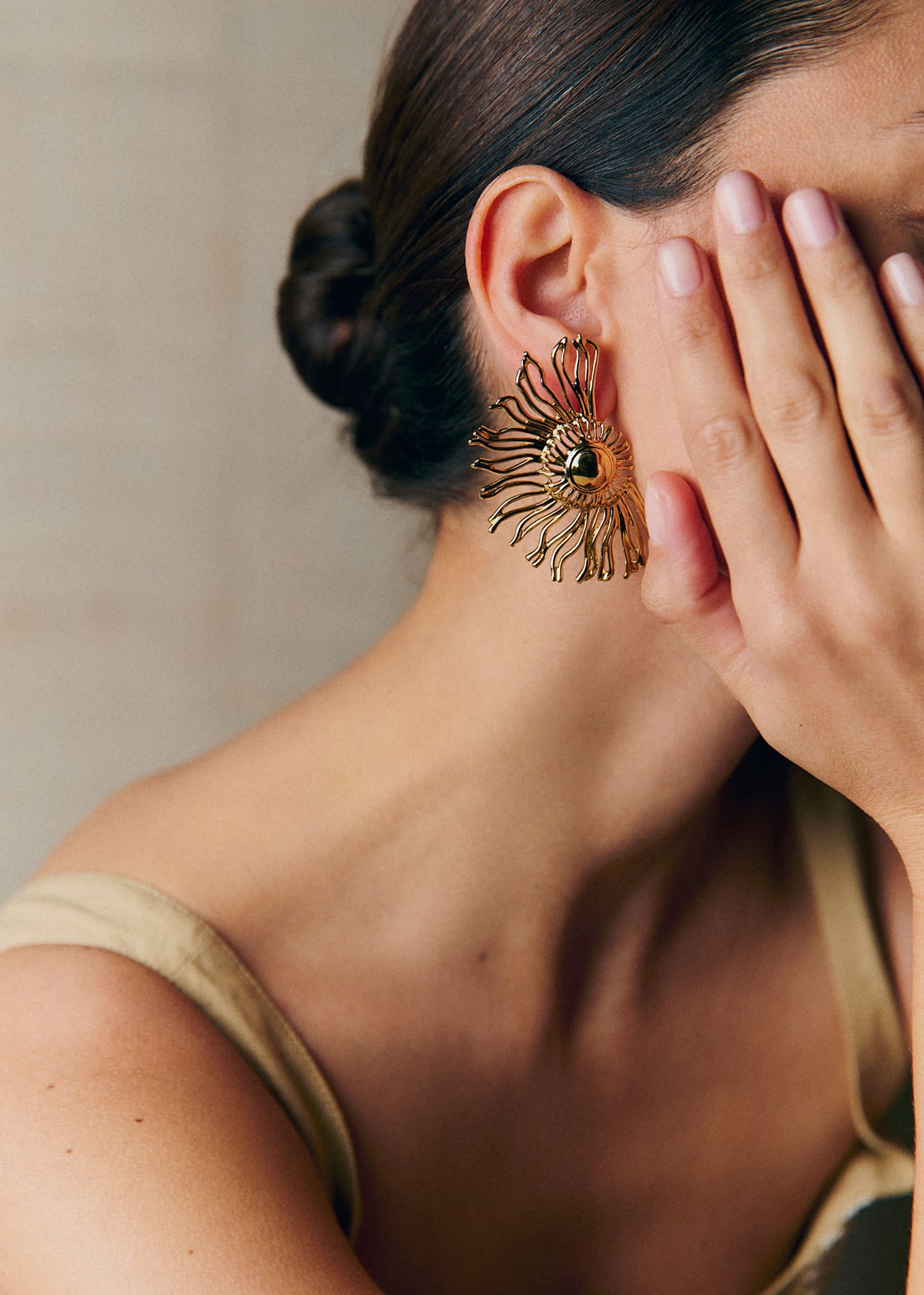 Boucles d'oreilles Célestine - Doré