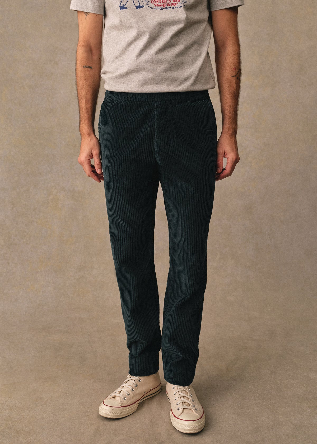 Pantalon Danny Velours - Vert Foncé