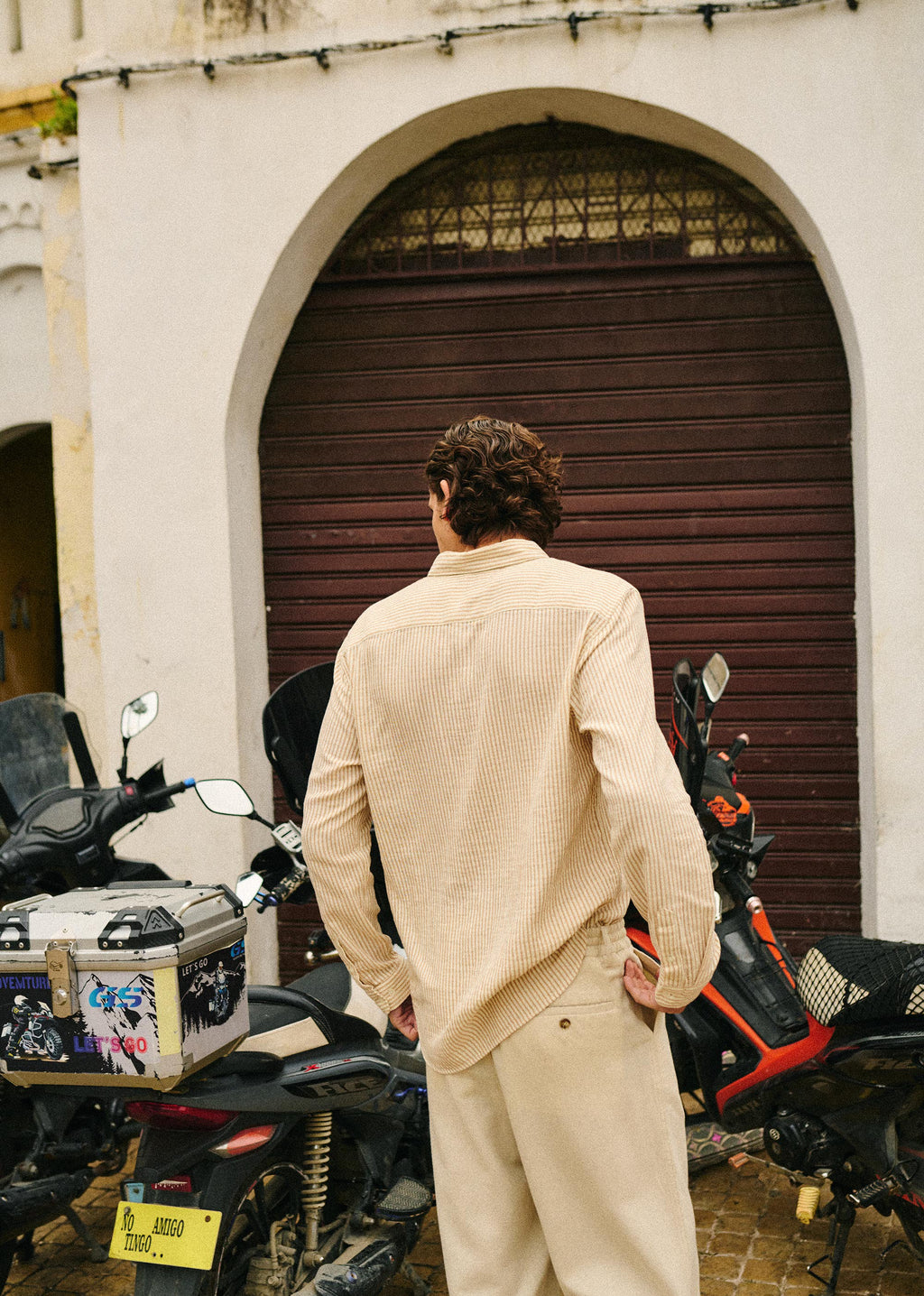 Chemise Luke - Rayures Écru / Beige