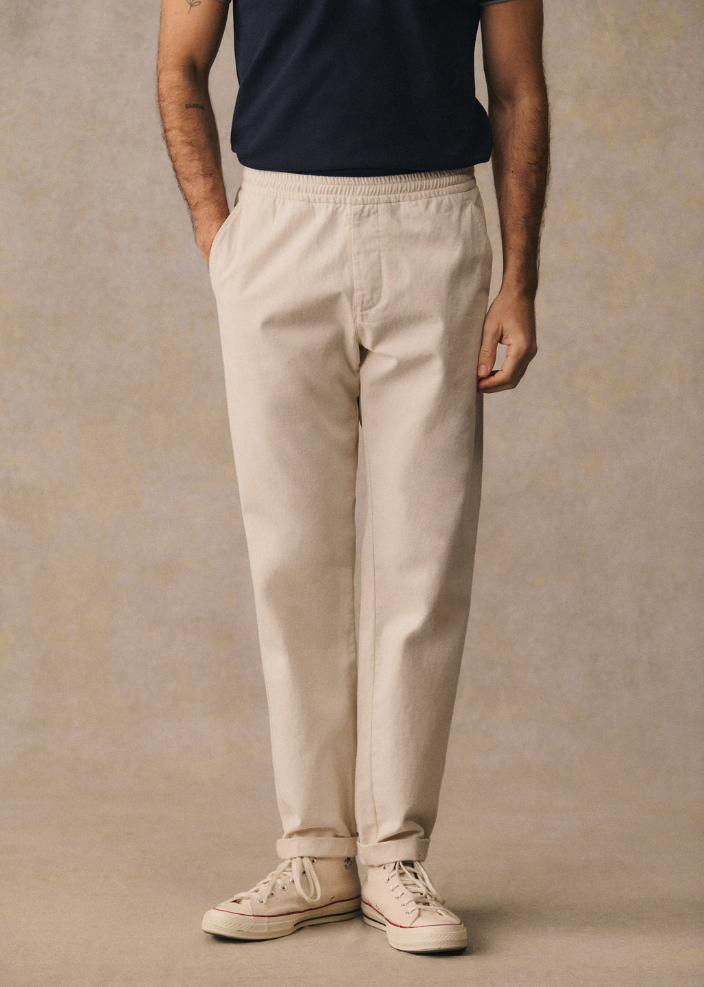 Pantalon Danny Coton Lin - Naturel