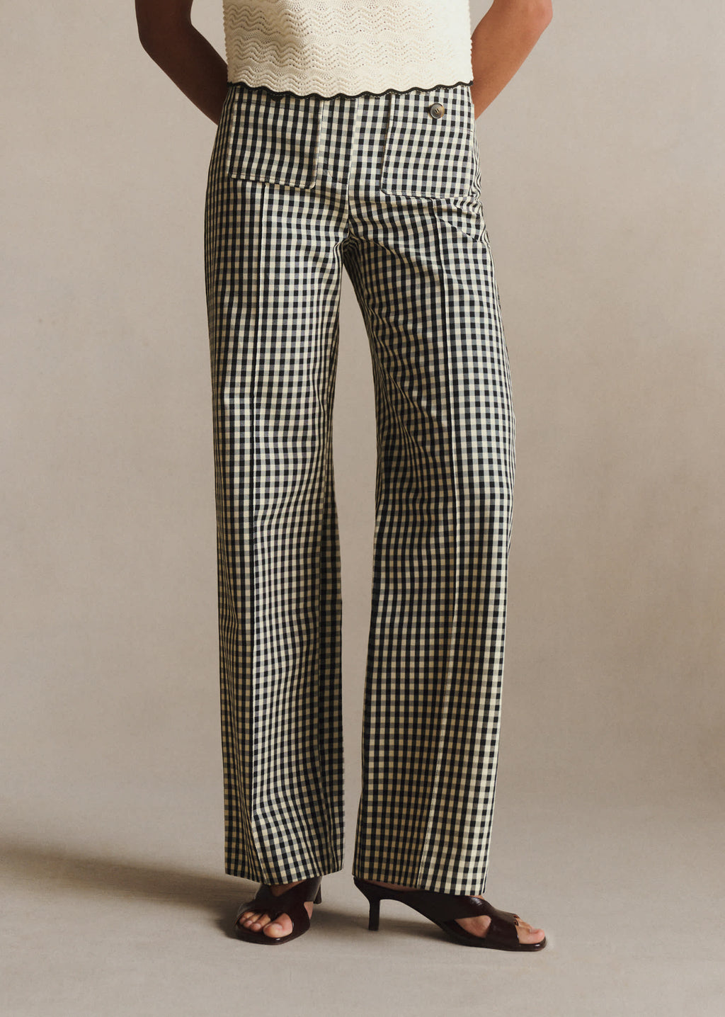 Pantalon Dan - Vichy Noir Blanc