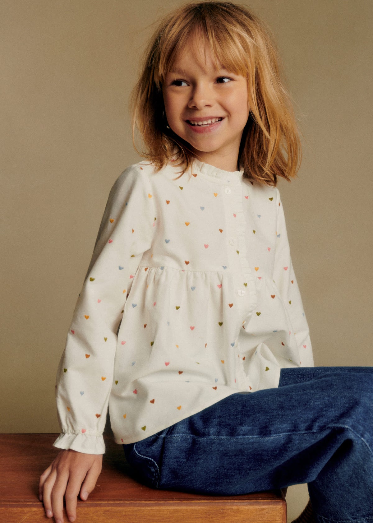 Blouse Adeline - Blanc / Broderies Multico