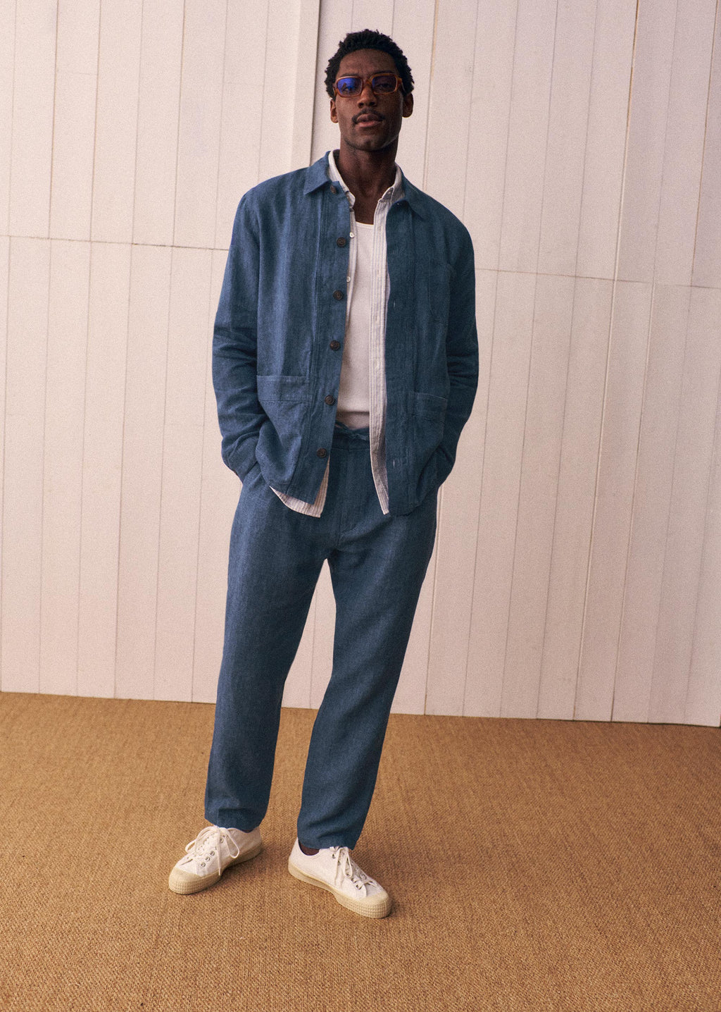 Veste Will Lin - Bleu Chiné