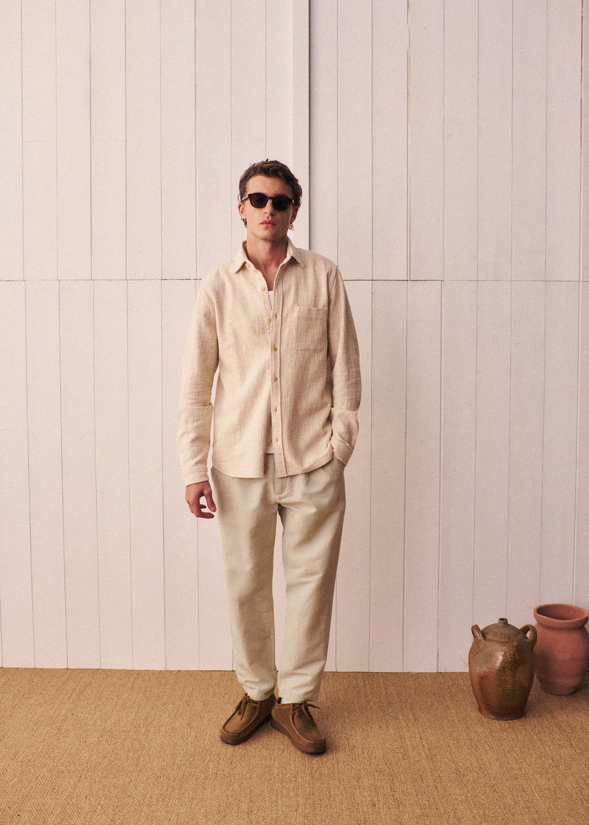 Chemise Lars Texturée - Naturel